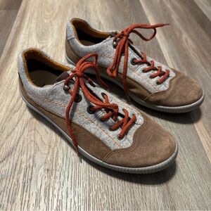 Legero Men’s  Low-top Sneakers Hiking Shoe Size 6.5 US Gore-Tex Brown And Gray